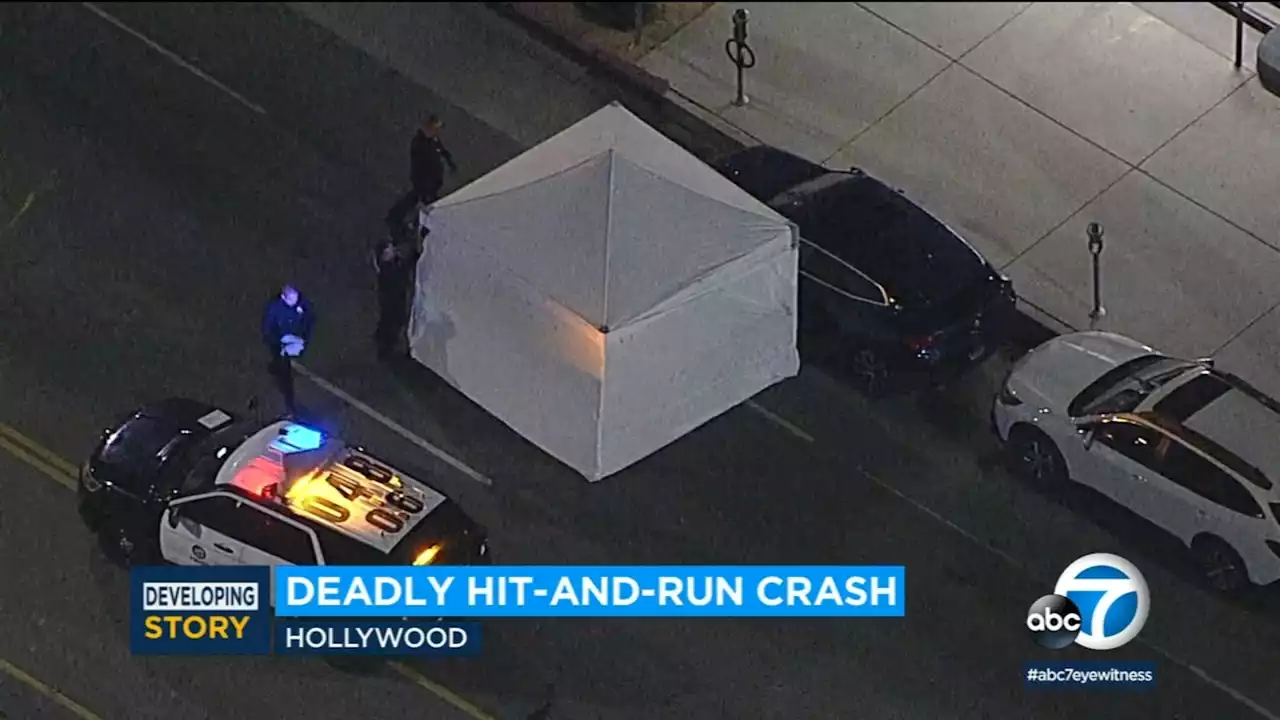 Man killed in hit-and-run crash near Sunset Boulevard in Hollywood, police say