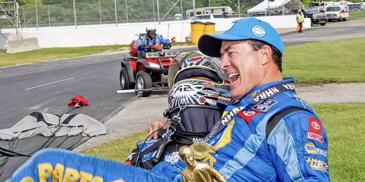 NHRA U.S. Nationals Champs Antron Brown, Ron Capps Are Brothers in Arms