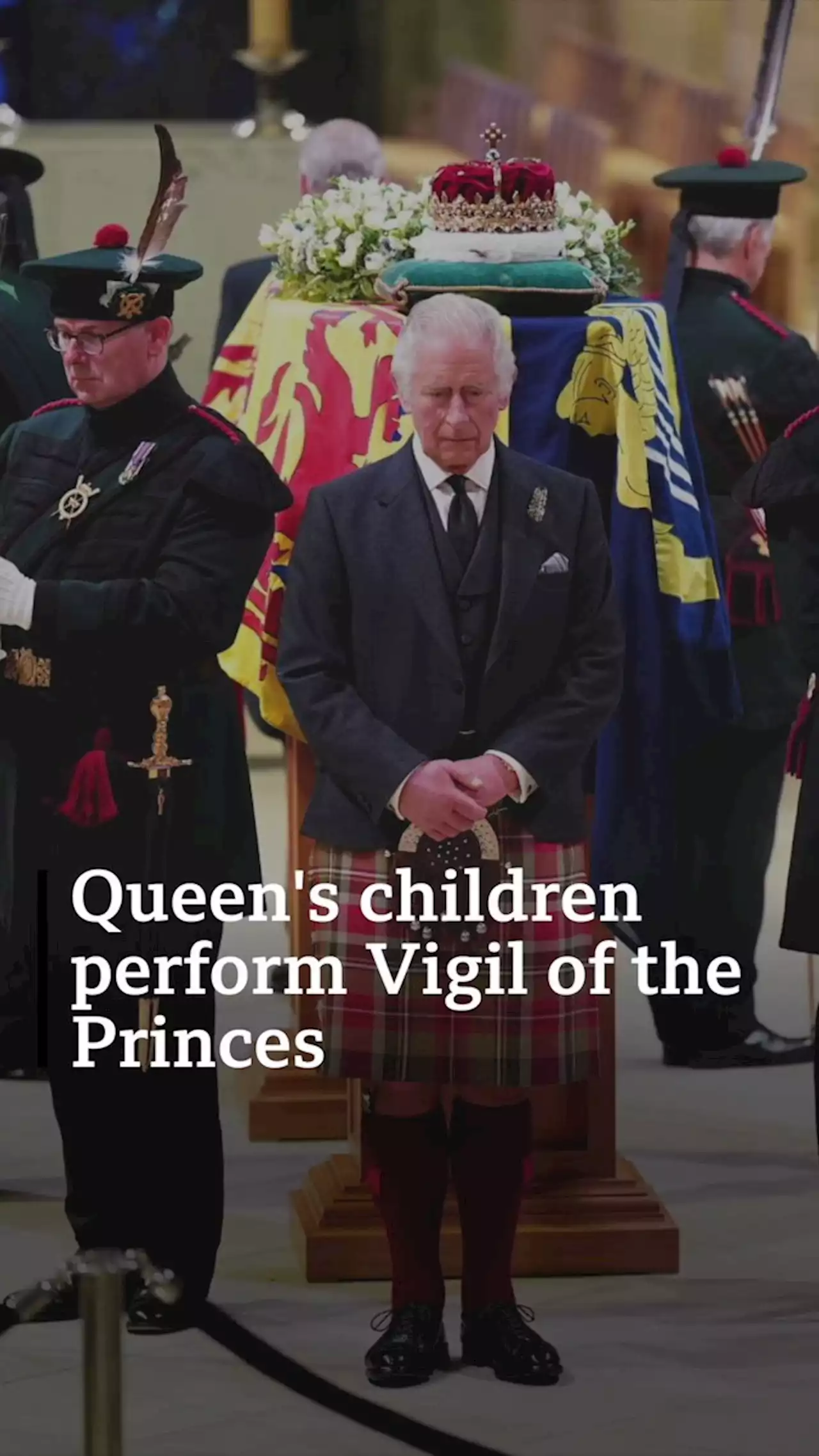 Queen's children perform Vigil of the Princes