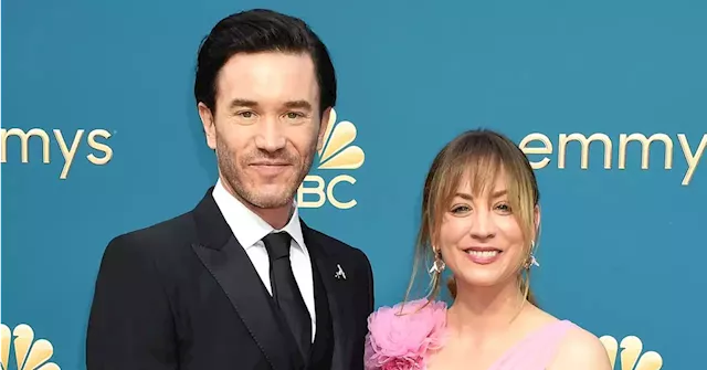 Kaley Cuoco Made Her Red Carpet Debut With Boyfriend Tom Pelphrey At The 2022 Emmys