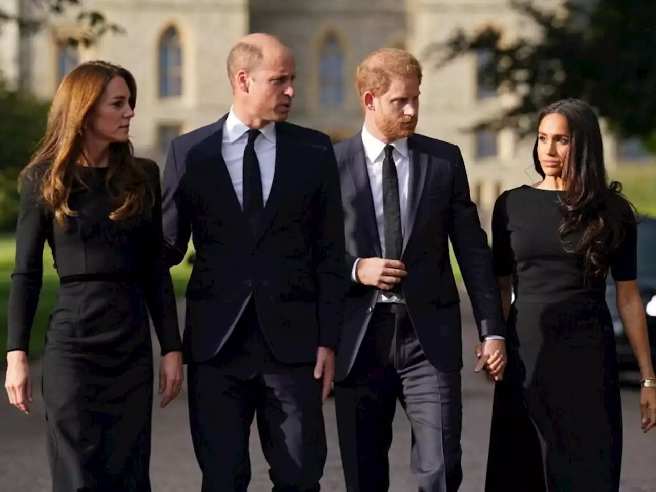 Prince Harry pays tribute to Queen after he and Meghan appear with William and Kate