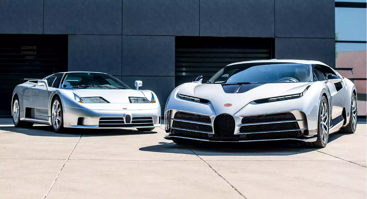 Latest Bugatti Centodieci Finished In Silver Perfectly Matches This EB110 Supersport | Carscoops