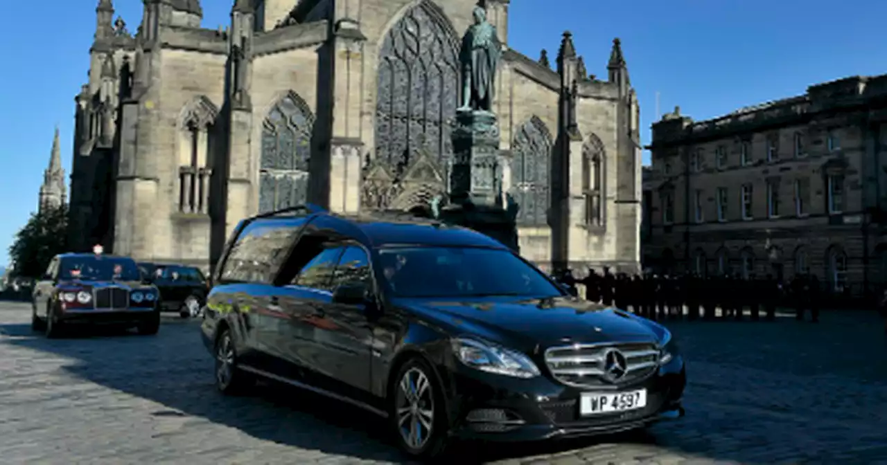 Queen leaves Edinburgh for final time as coffin departs St Giles Cathedral