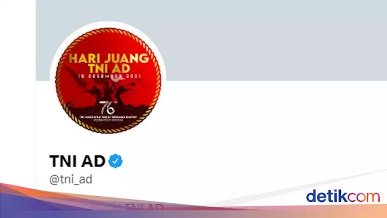 Sempat Diretas, Akun Twitter TNI AD Berkicau Lagi