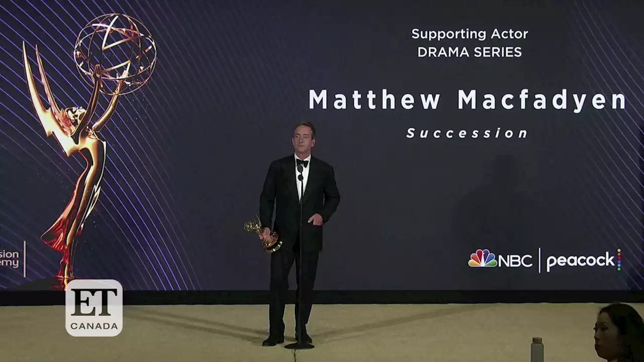 'Succession' Star Matthew Macfadyen Reacts To Emmy Award Win | EXTENDED