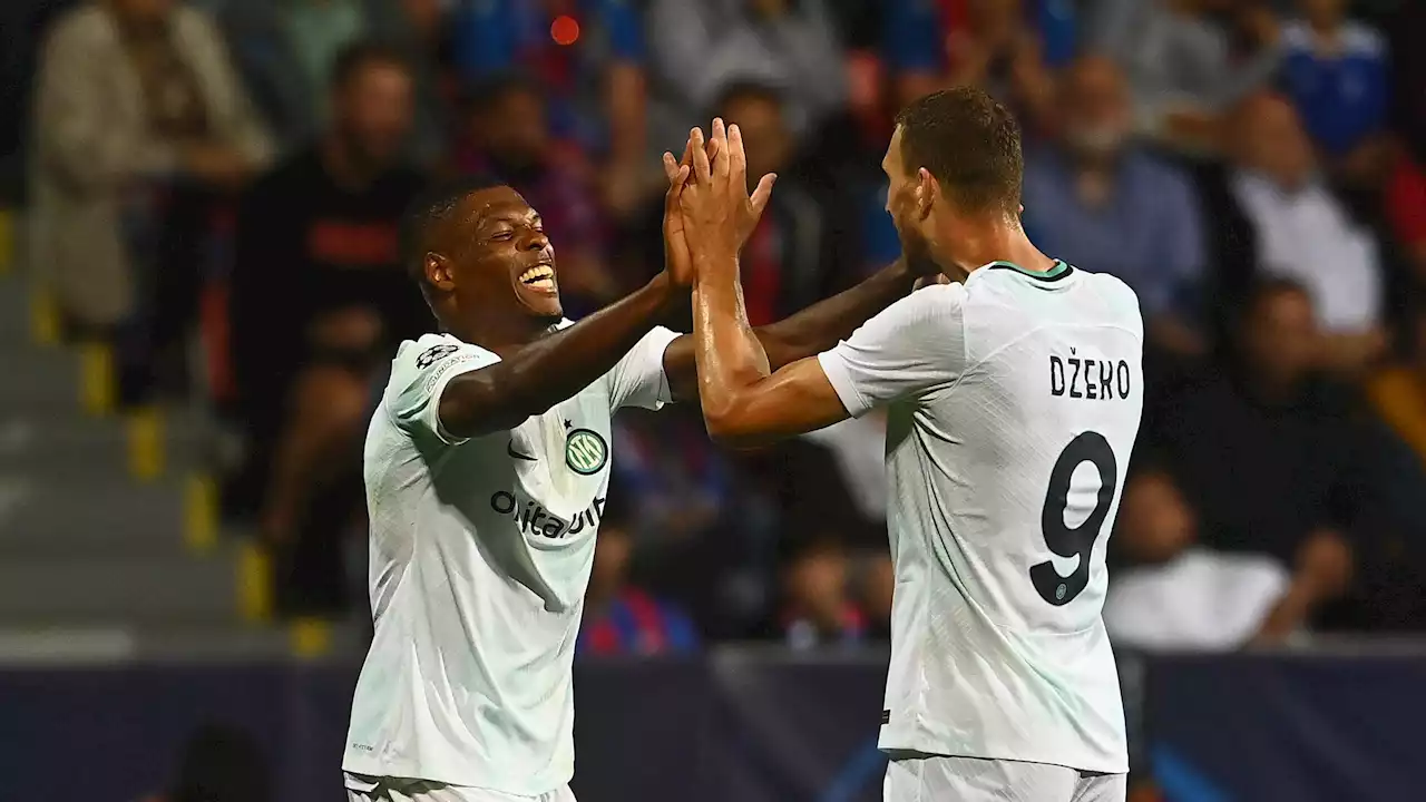 Champions League - Viktoria Plzen-Inter 0-2, pagelle: Dzeko dominatore, Dumfries è una freccia