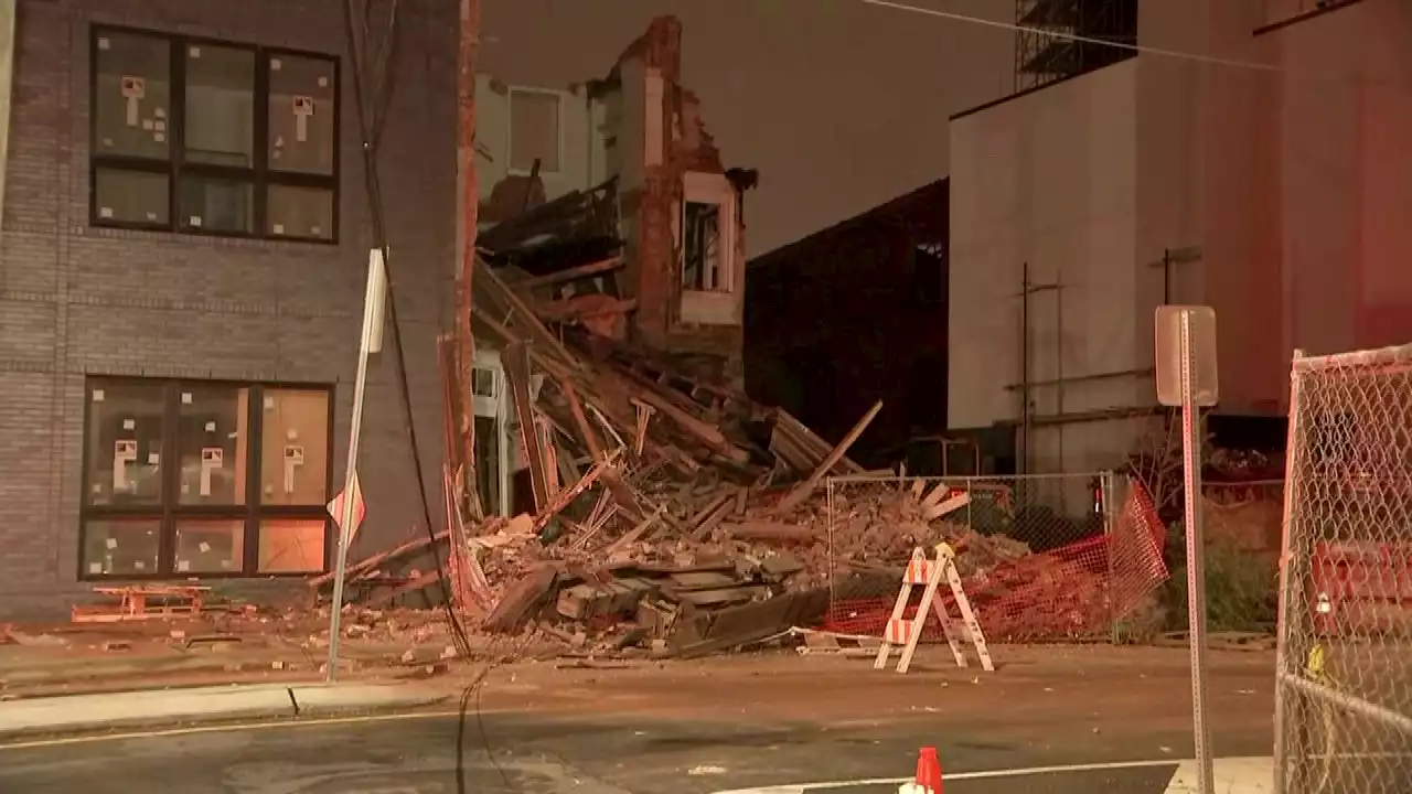 Rain may have caused building to collapse overnight in Kensington, police say