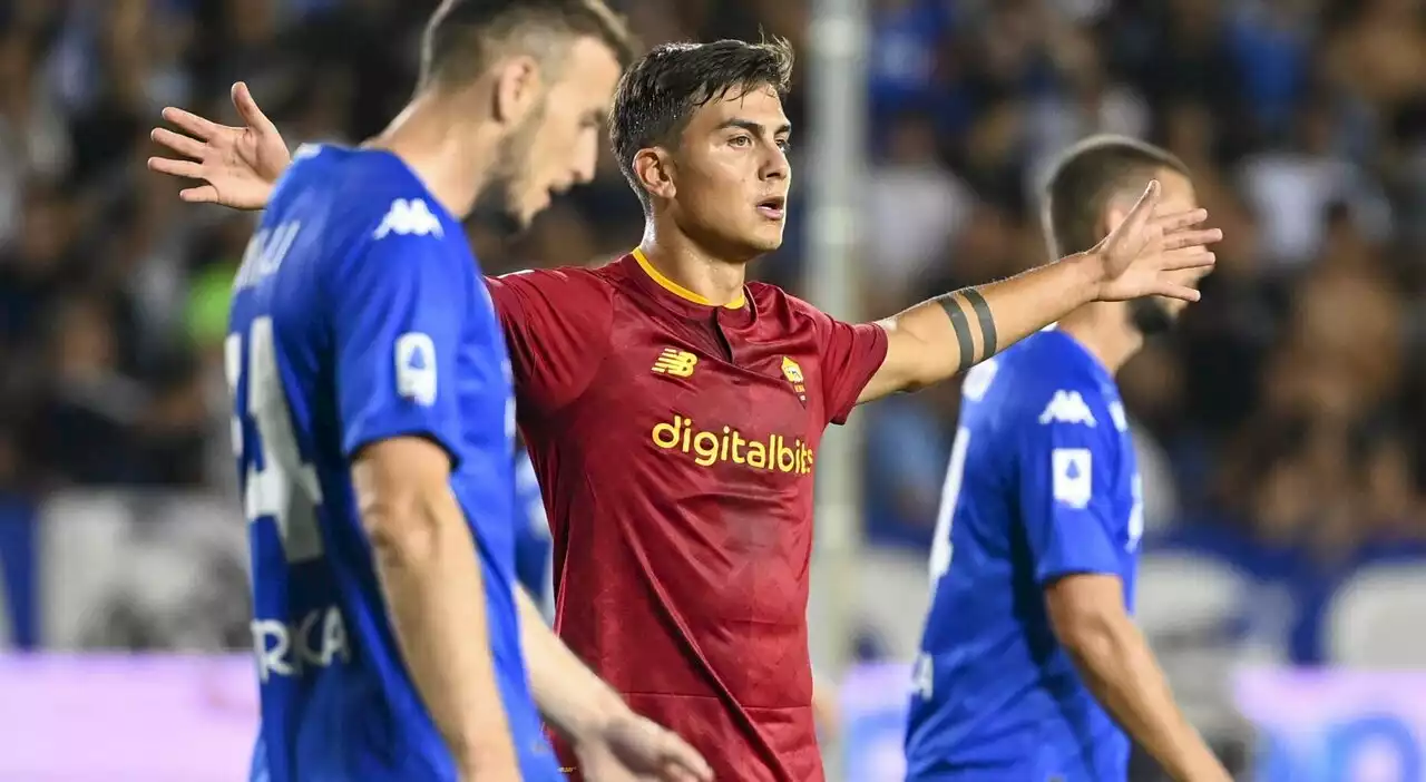 Empoli-Roma, le pagelle: Dybala inventa magie, Abraham alla fine è decisivo (7)