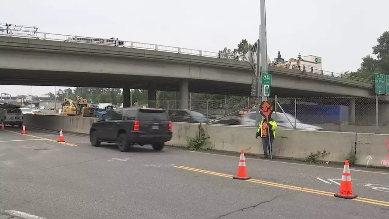 WSDOT closes portion of I-405 this weekend to repair ’15-foot-deep sinkhole’