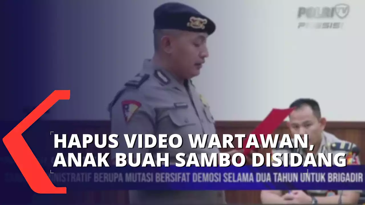 Hapus Video Wartawan, Anak Buah Sambo Brigadir Frillyan Fitri Jalani Sidang Etik