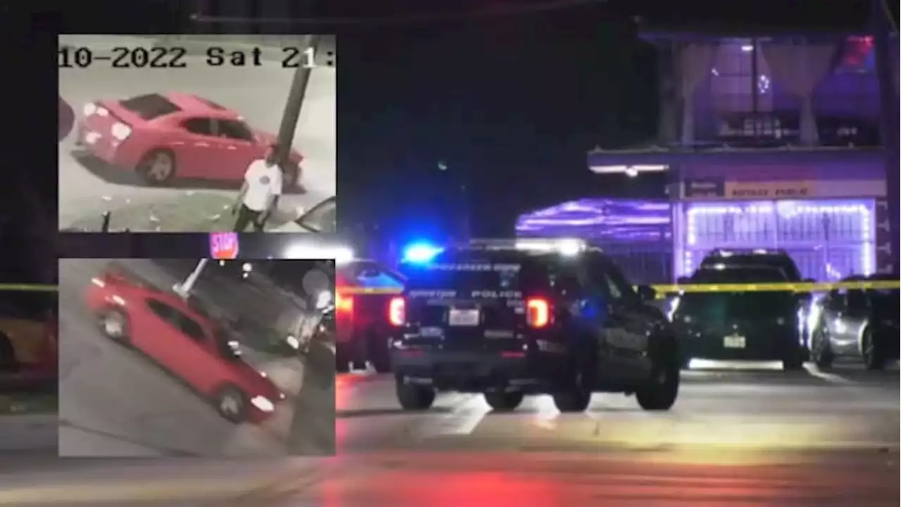 Have you seen this vehicle? 2 men in red Dodge Charger sought in shooting outside Fifth Ward convenience store, police say