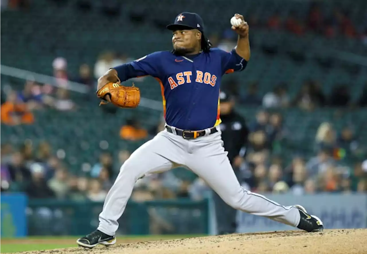 Valdez pitches 1st shutout, Astros blank Tigers 7-0