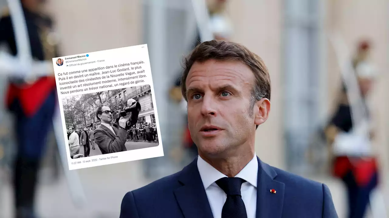 'Nous perdons un trésor national', l'hommage de Macron à Godard