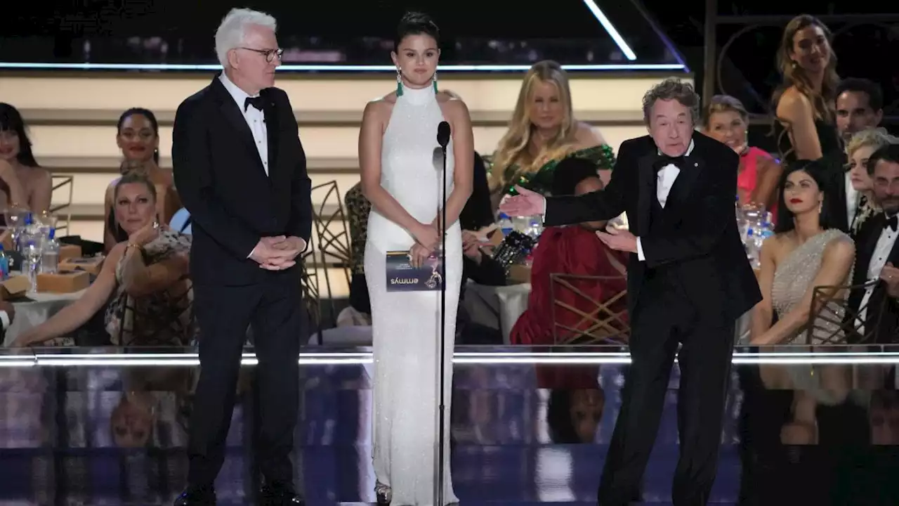 Selena Gomez Dazzles in White as Presenter at the Emmys 2022