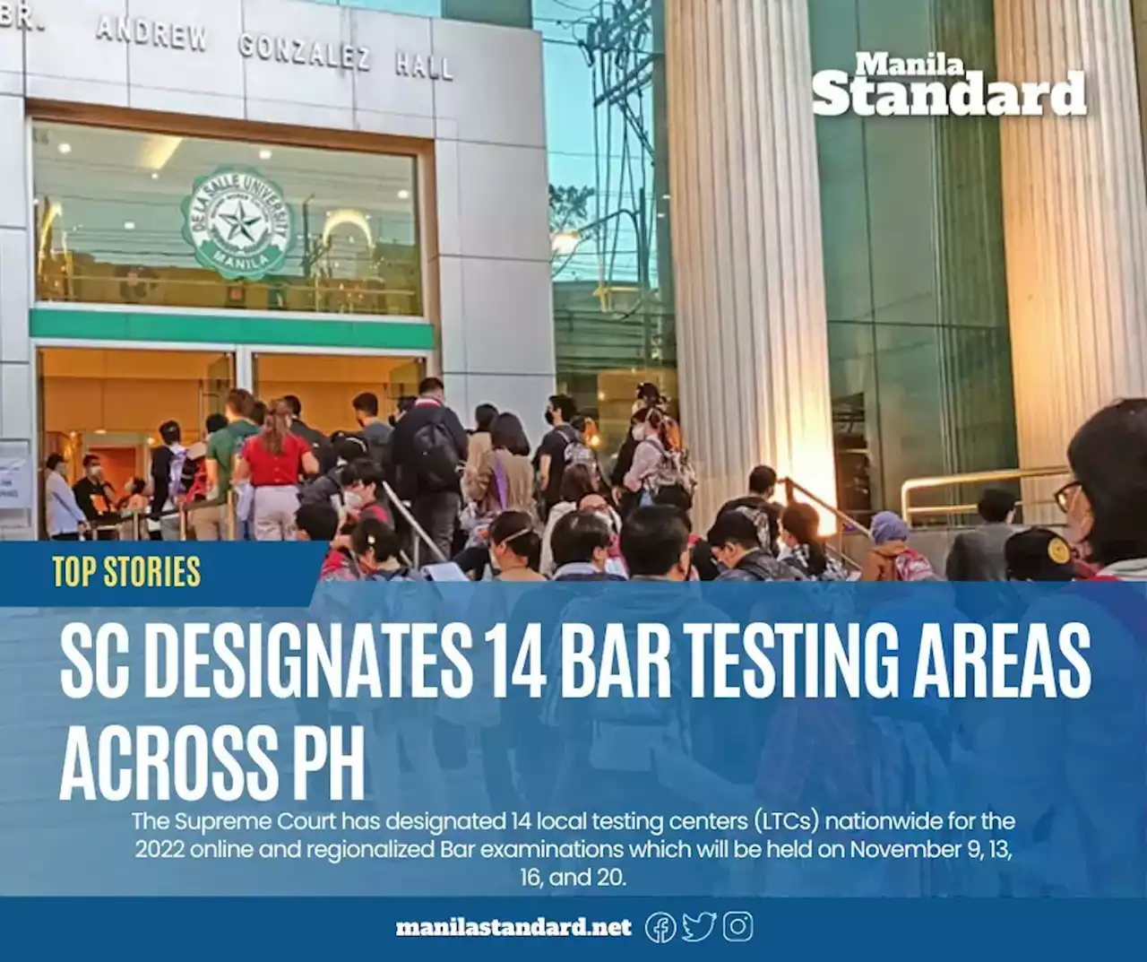 SC designates 14 Bar testing areas across PH