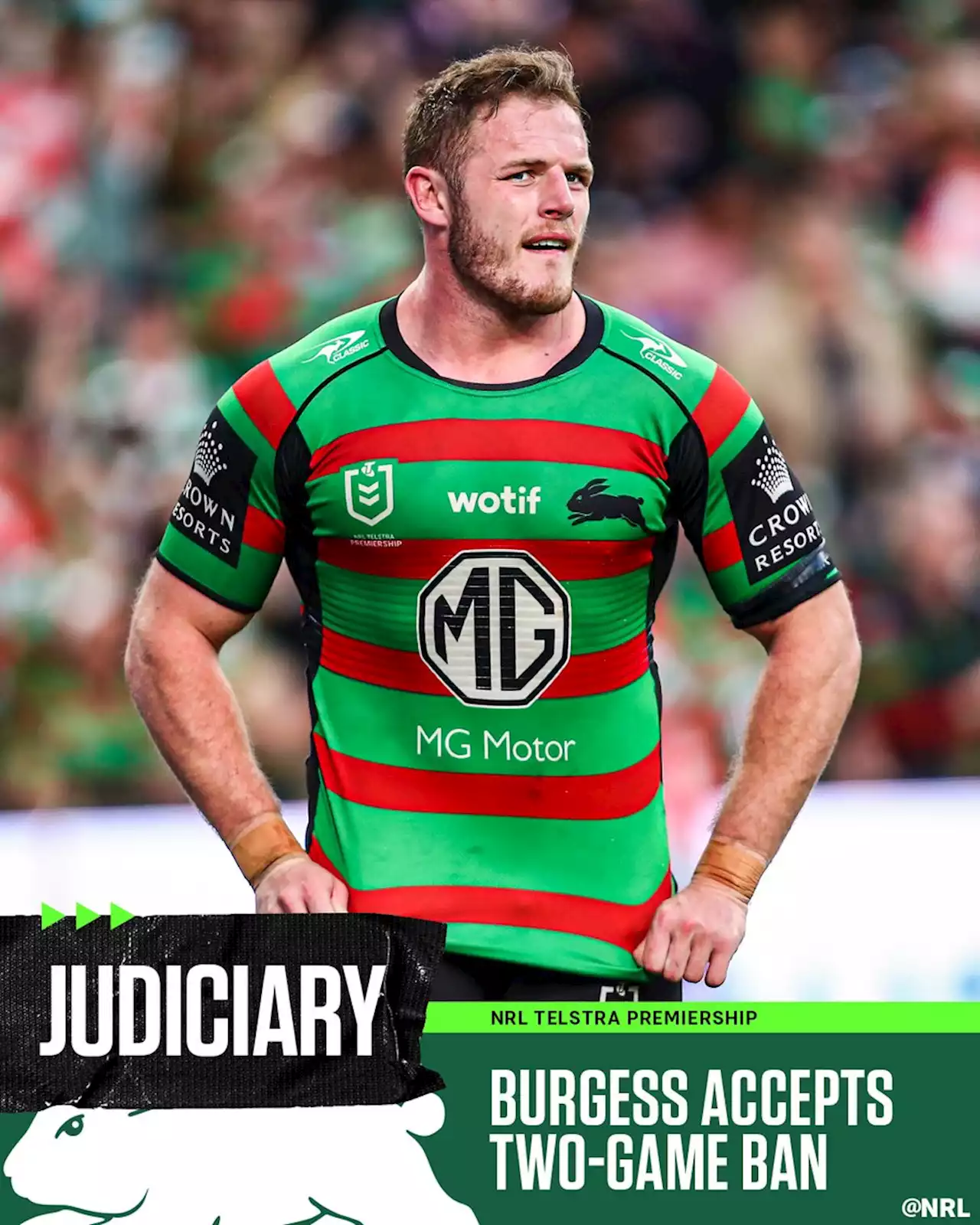 Judiciary Report: Burgess accepts two-game ban; JWH cops three