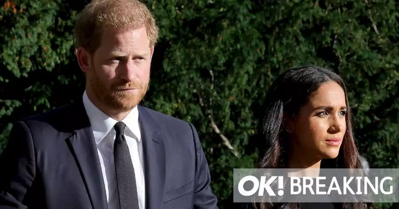 Harry and Meghan unite with Royals as they receive Queen's coffin at Palace