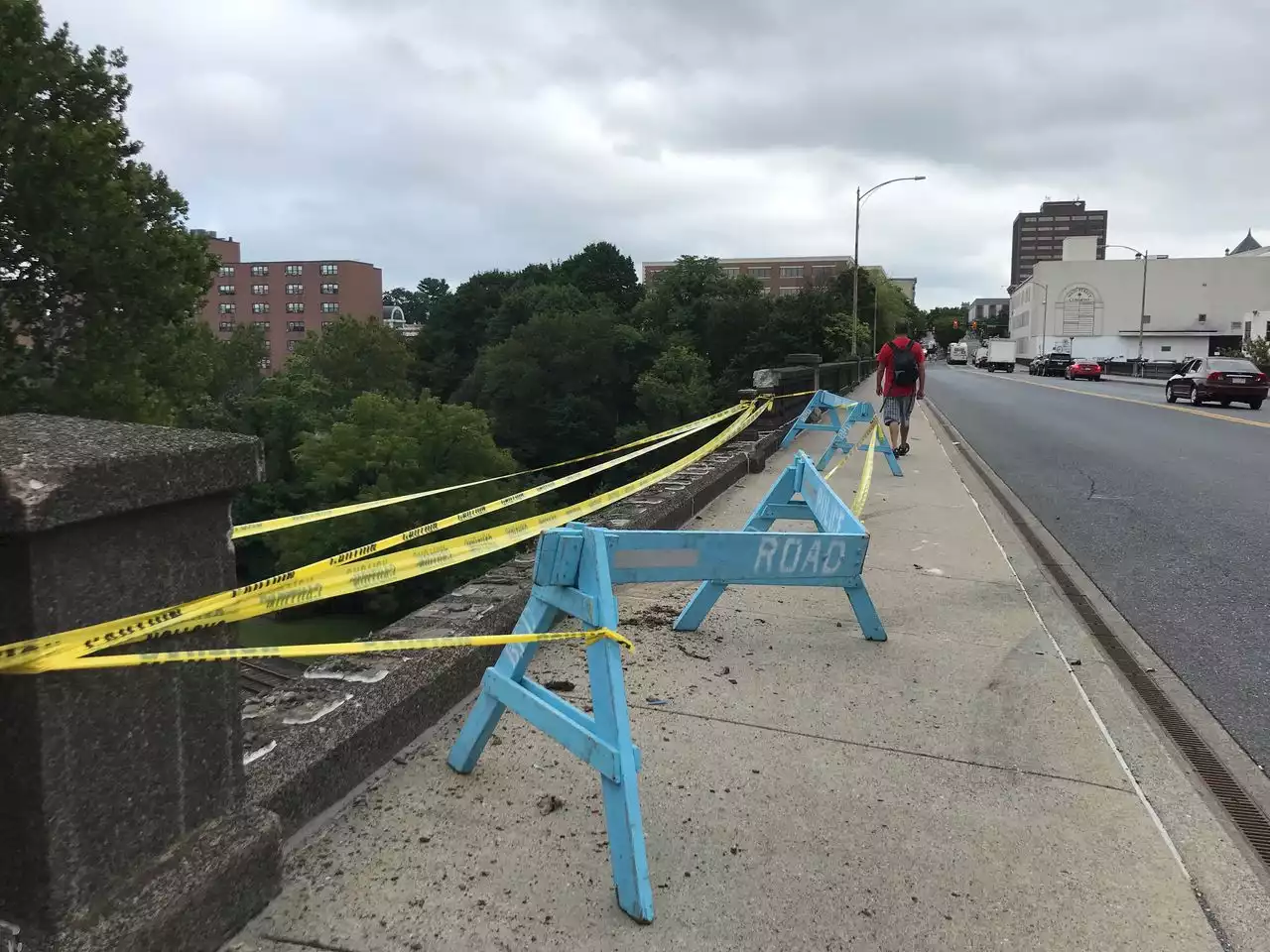 Driver crashes into Pa. bridge and flees, cops say