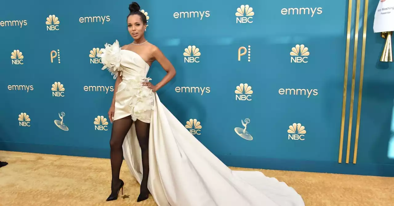 Kerry Washington Manifests Fall With Her Tights at the Emmys