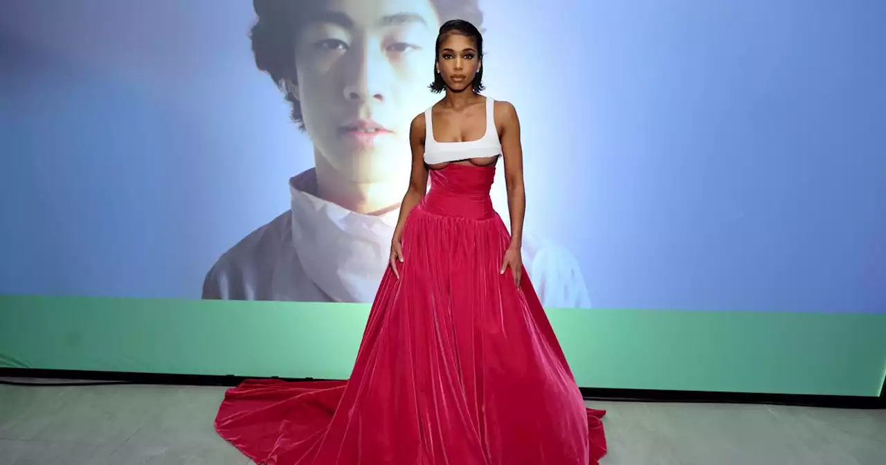 Lori Harvey Styled a Micro Bra Top With a Ball Skirt for Harper's Bazaar Party