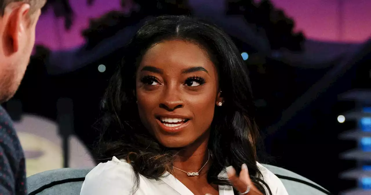 Simone Biles’ ’00s-Inspired Top Is an Ode to Her Fiancé