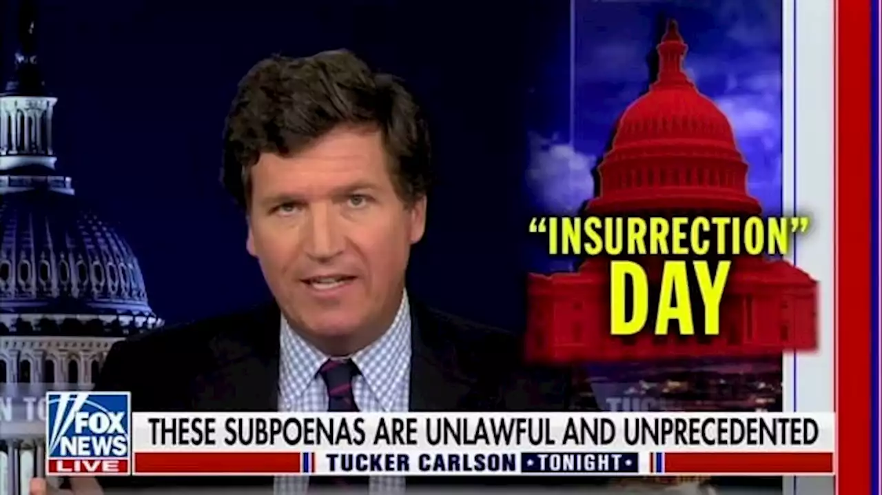 Tucker Carlson Tries Out a New Name for the Capitol Riot