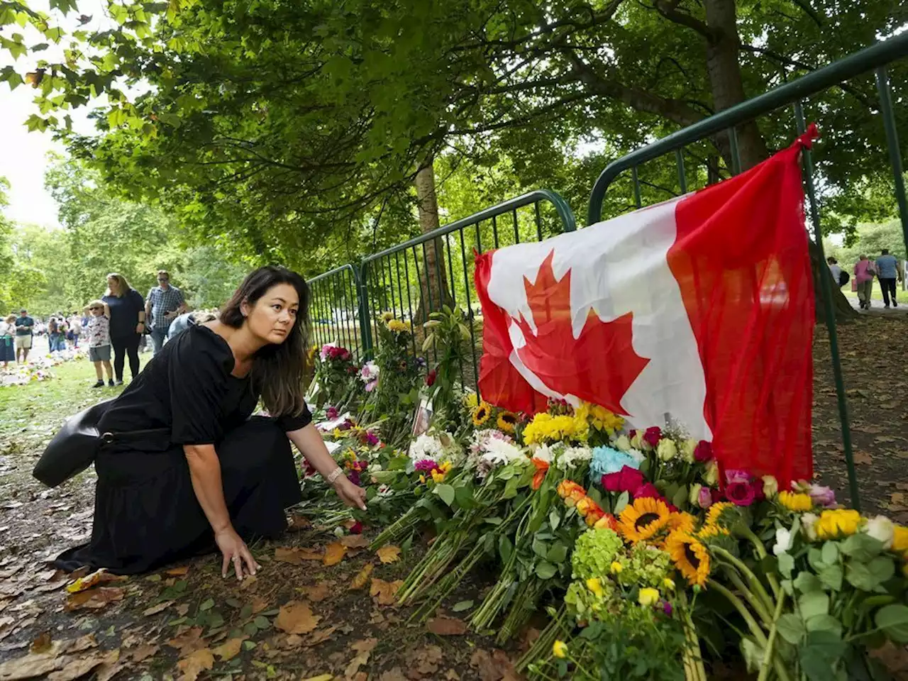 Flamingoes, sandwiches among unusual items left at Queen tribute site in London