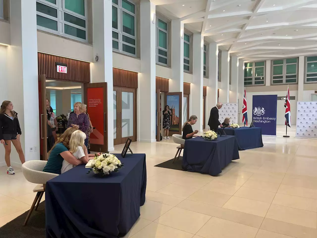 Washingtonians Are Lining Up to Sign a Condolence Book for Queen Elizabeth