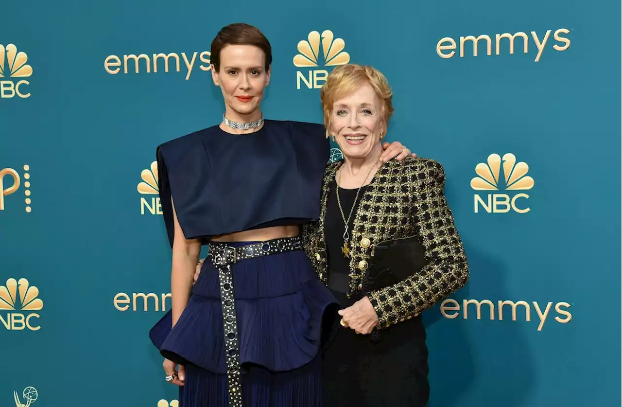 Sarah Paulson Walks the Emmys Red Carpet with Holland Taylor