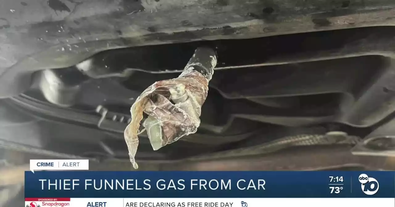 Carlsbad woman discovers gas siphoning device under her car