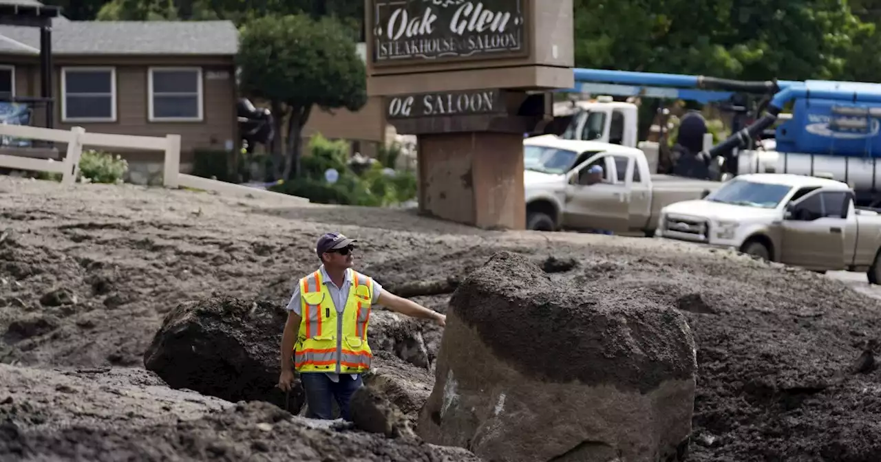 Southern California mudslides damage homes, carry away cars