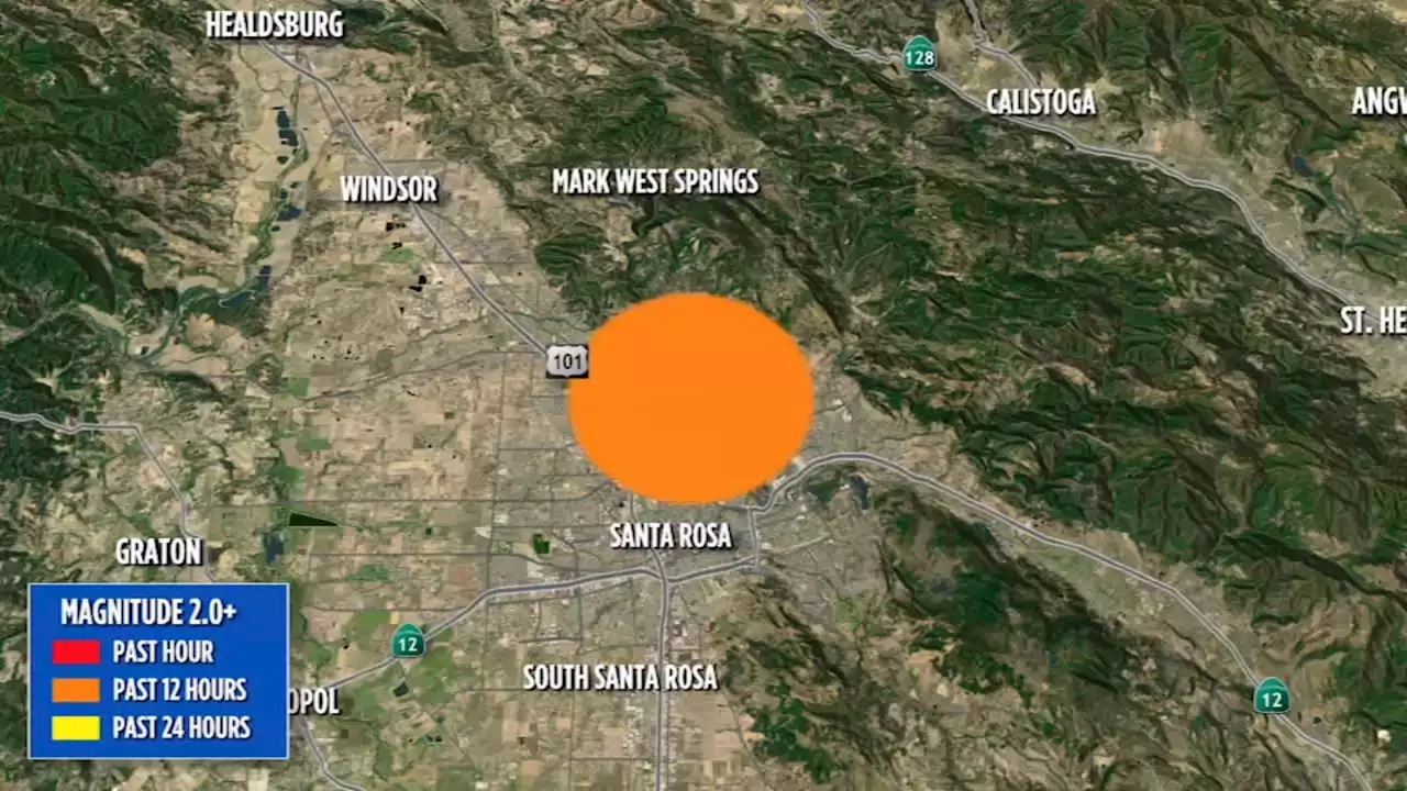 Preliminary 4.4 magnitude earthquake strikes near Santa Rosa on Rodgers Creek Fault, USGS says