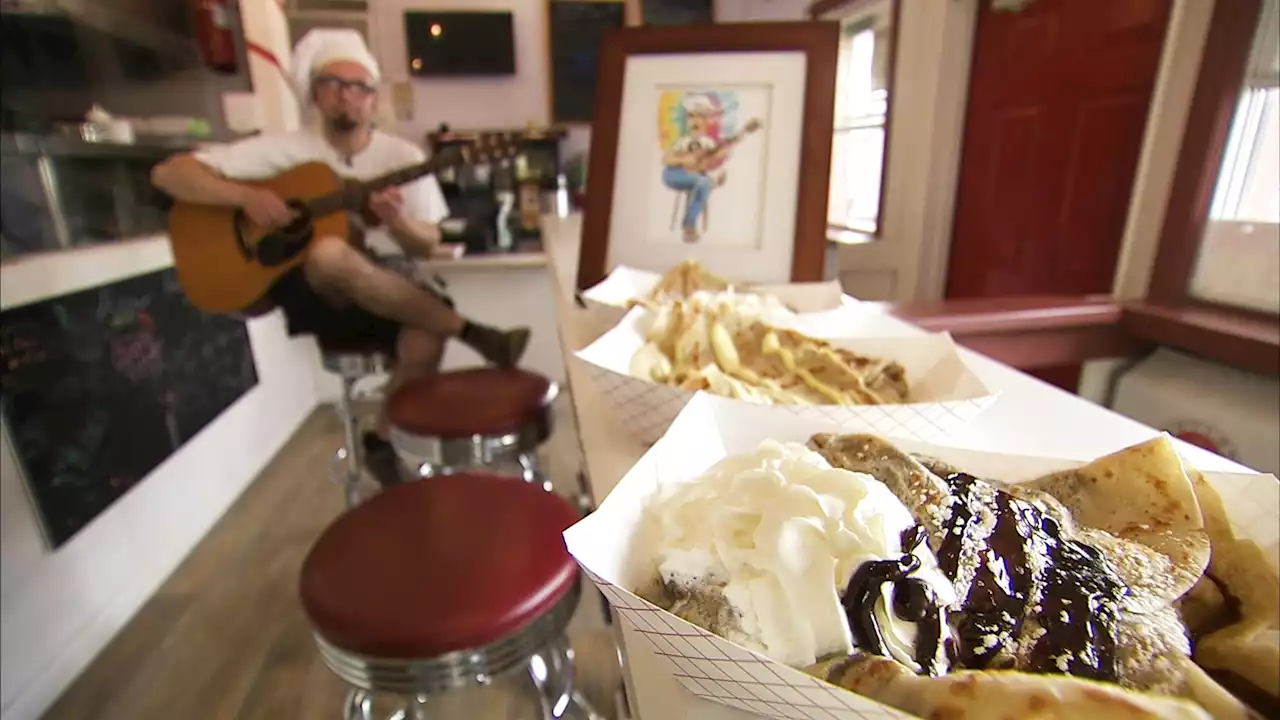 Sweet or savory crepes? This Merchantville musician is strumming up both