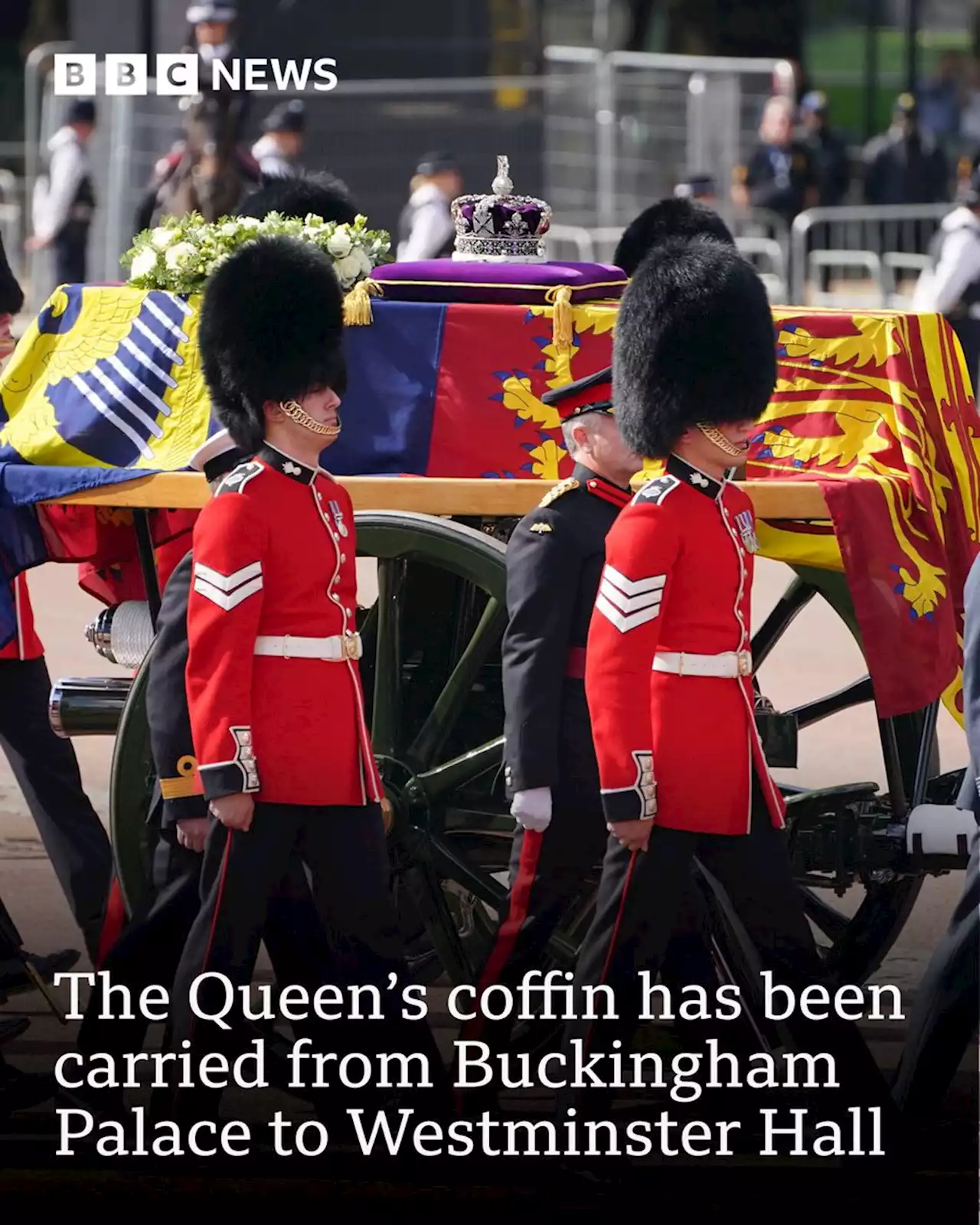 Queen Elizabeth lying in state in Westminster Hall - BBC News