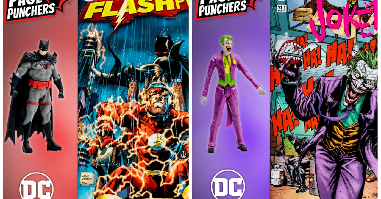 McFarlane Debuts New DC Comics Page Punchers for Joker and Batman