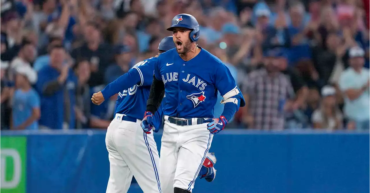 Bats Show Up Late but Loud, Jays Win 7-2