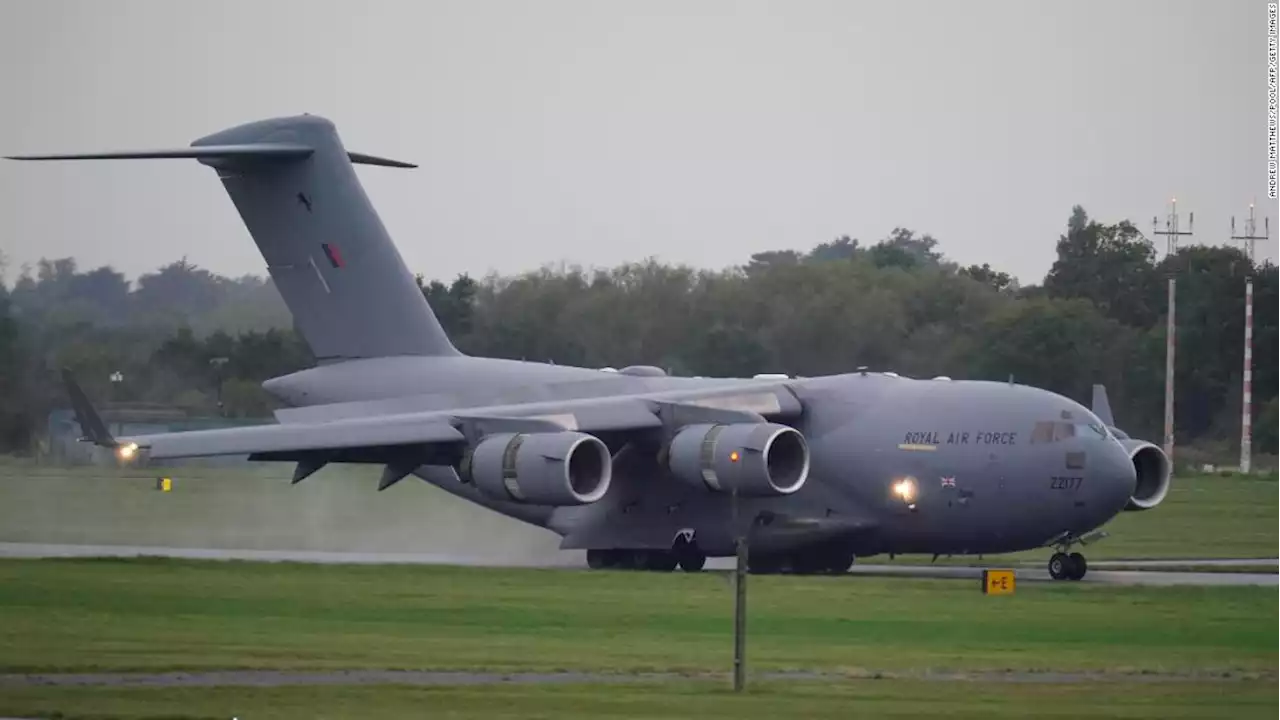 RAF plane carrying Queen Elizabeth's coffin sets all-time flight tracking record