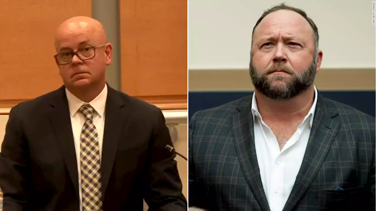 Witnesses get emotional during day one of Alex Jones' defamation trial - CNN Video