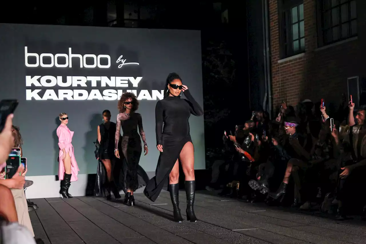 Kourtney Kardashian x Boohoo Was a Glitzy, Trendy Runway Wrapped in Climate Dilemma