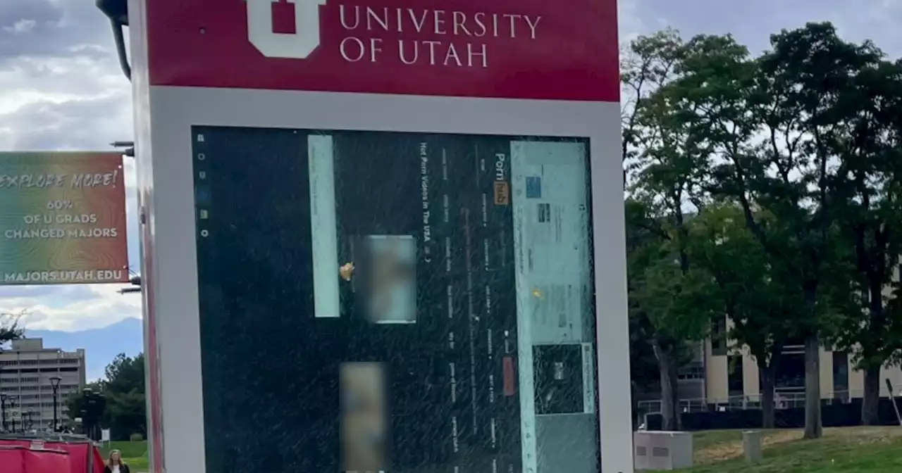 Pornography found on University of Utah campus billboard