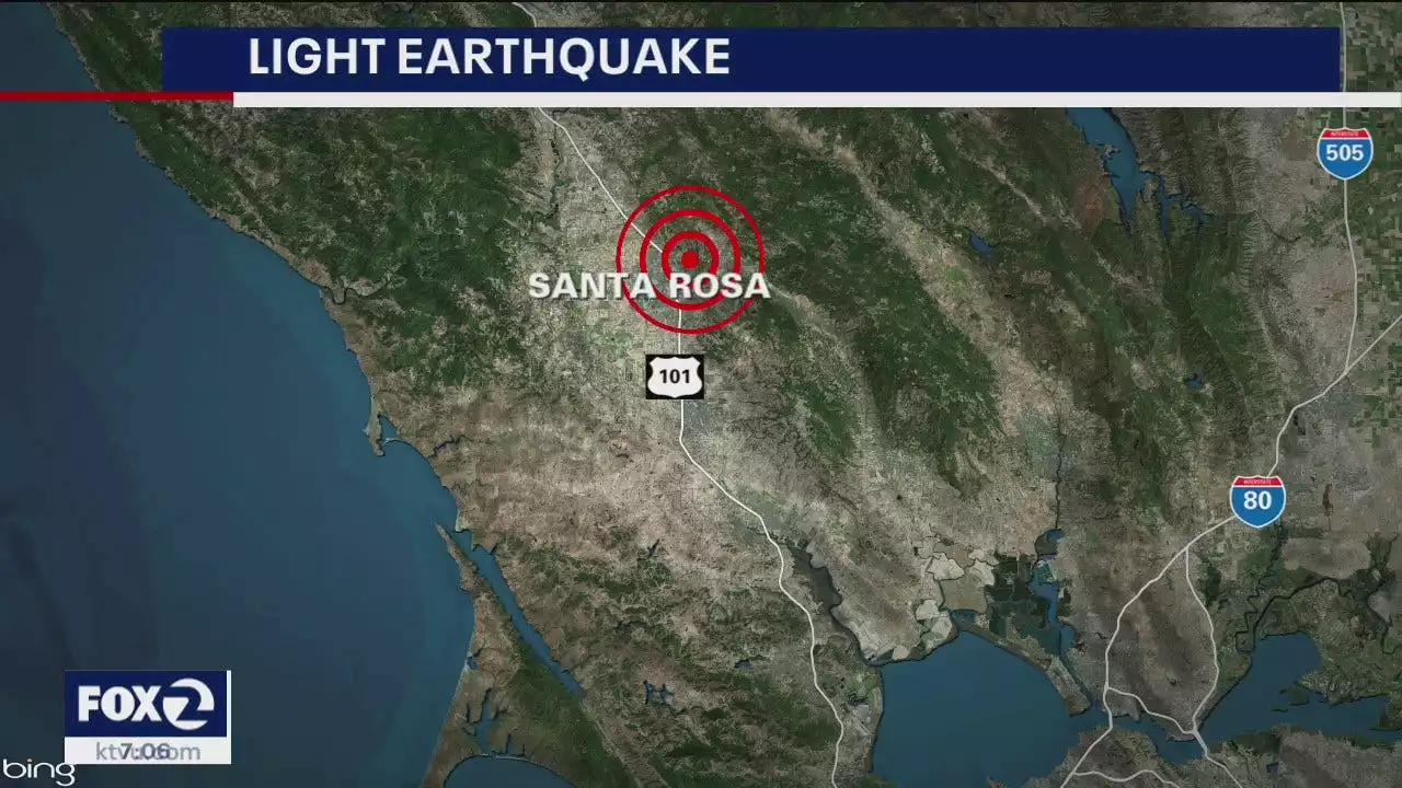 2 earthquake with magnitudes great than 4.0 shake Santa Rosa