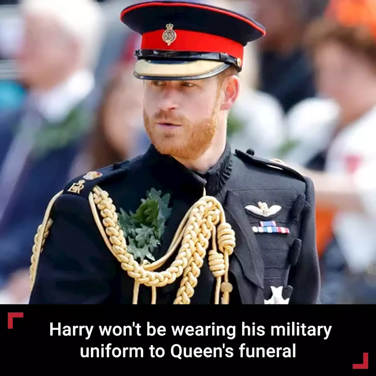 Prince Harry explains why he won't be wearing his military uniform to Queen Elizabeth II's funeral