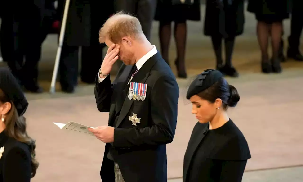 Prince Harry overcome with emotion following emotional procession