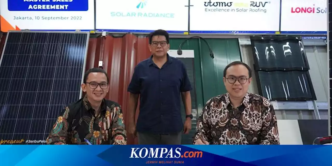 Dukung Transisi Energi Indonesia, Utomo SolaRUV dan Solar Radiance Teken Kontrak Kerja Sama Penyediaan Modul Surya