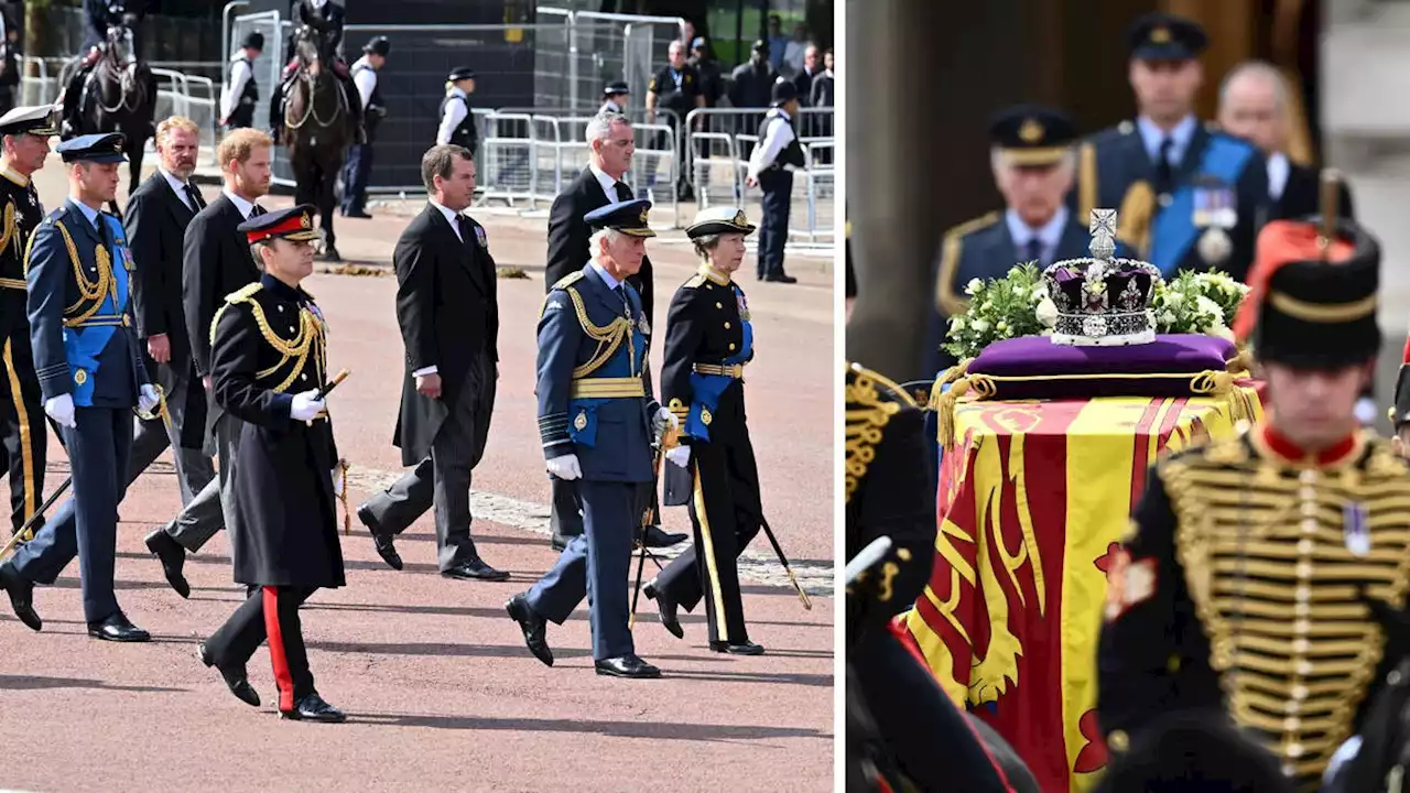 Queen leaves Buckingham Palace for final time as King Charles leads Royals in procession to Parliament