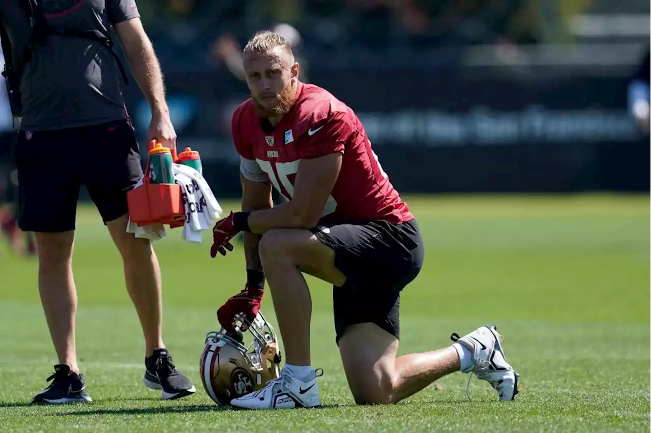 49ers’ George Kittle still not practicing; Trey Lance awoke with ‘sore neck’