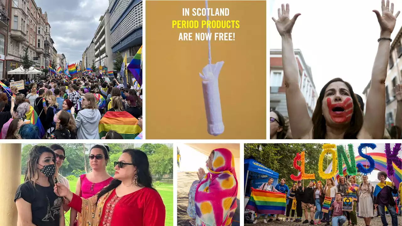 Ms. Global: Scotland Eliminates Period Product Fees; Poland's Pride March; Nonbinary Joan of Arc Debuts at Globe Theatre