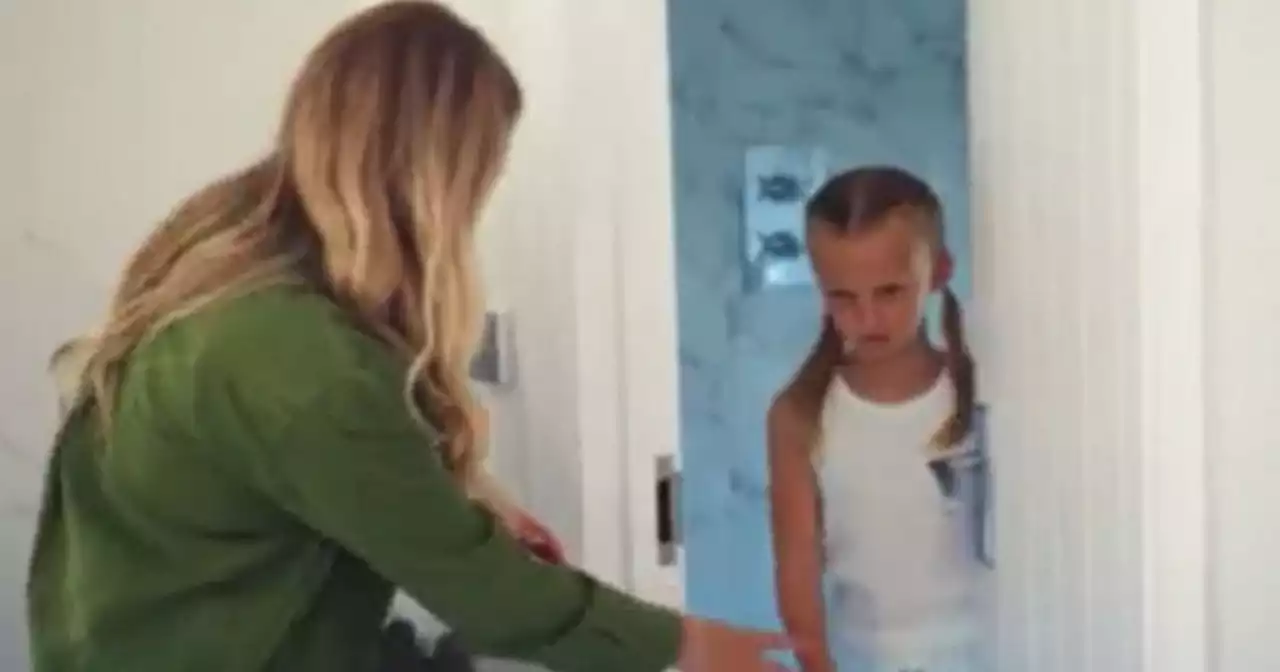 Billie Shepherd's daughter, 8, has epic 'meltdown' as she locks self in bathroom