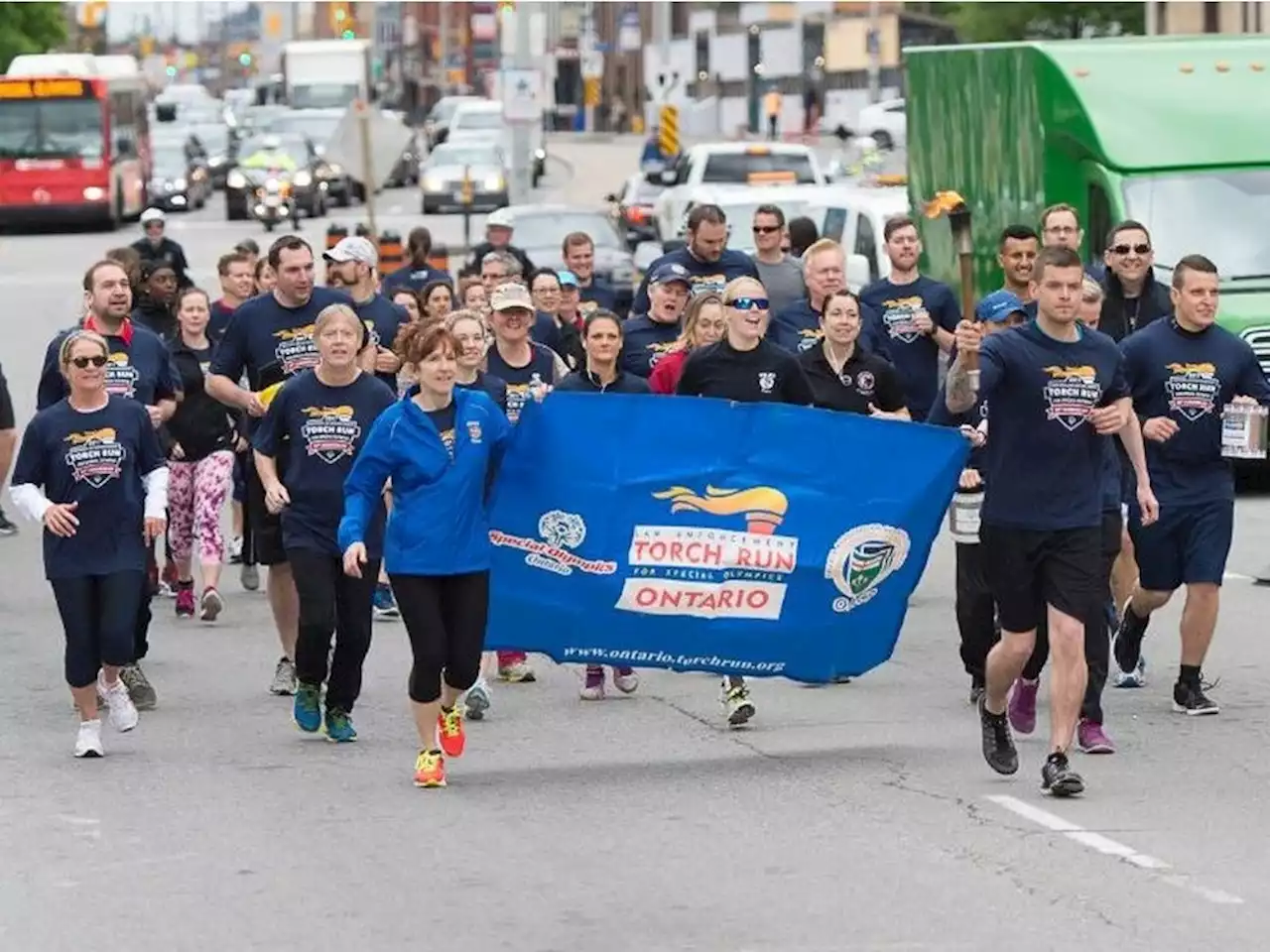 Law Enforcement Torch Run for Special Olympics Ontario passes through Ottawa Thursday