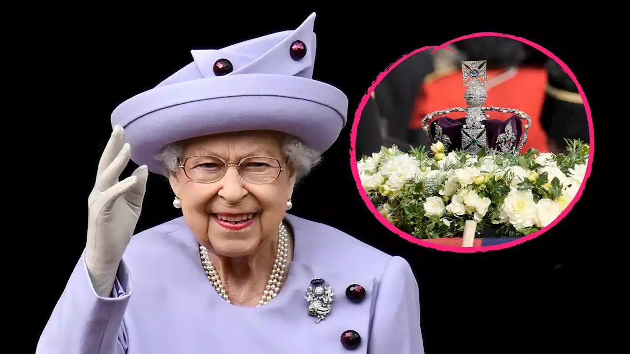 Blumen aus ihren Gärten: So ist der Sarg der Queen dekoriert